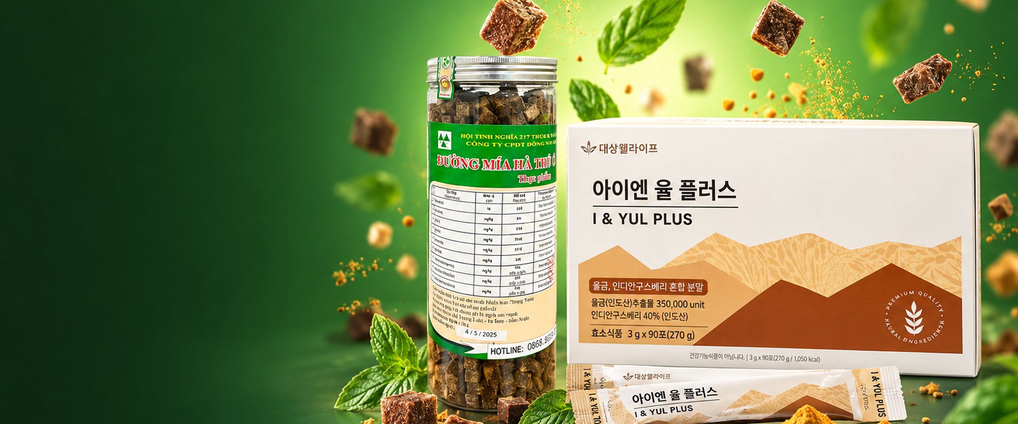 Đường mía Hà thủ ô và enzyme I & YUL PLUS